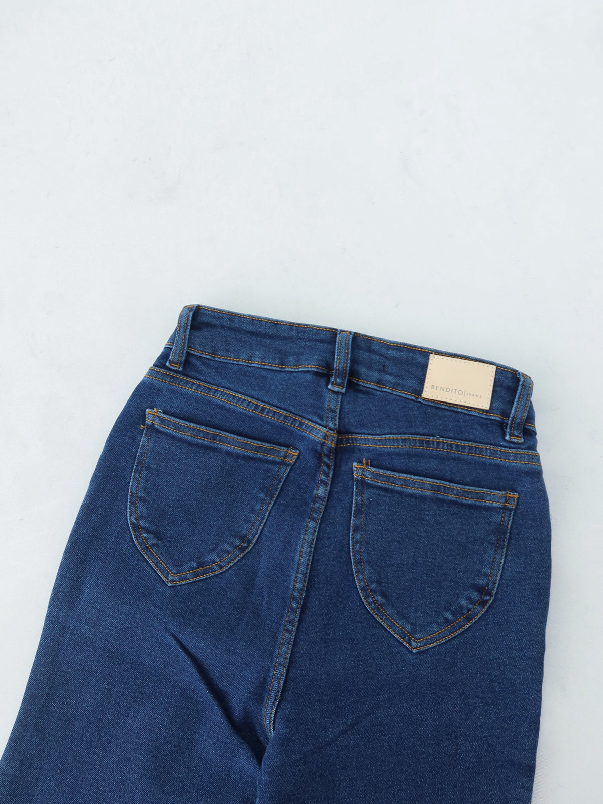 Mini bootcut jeans azul