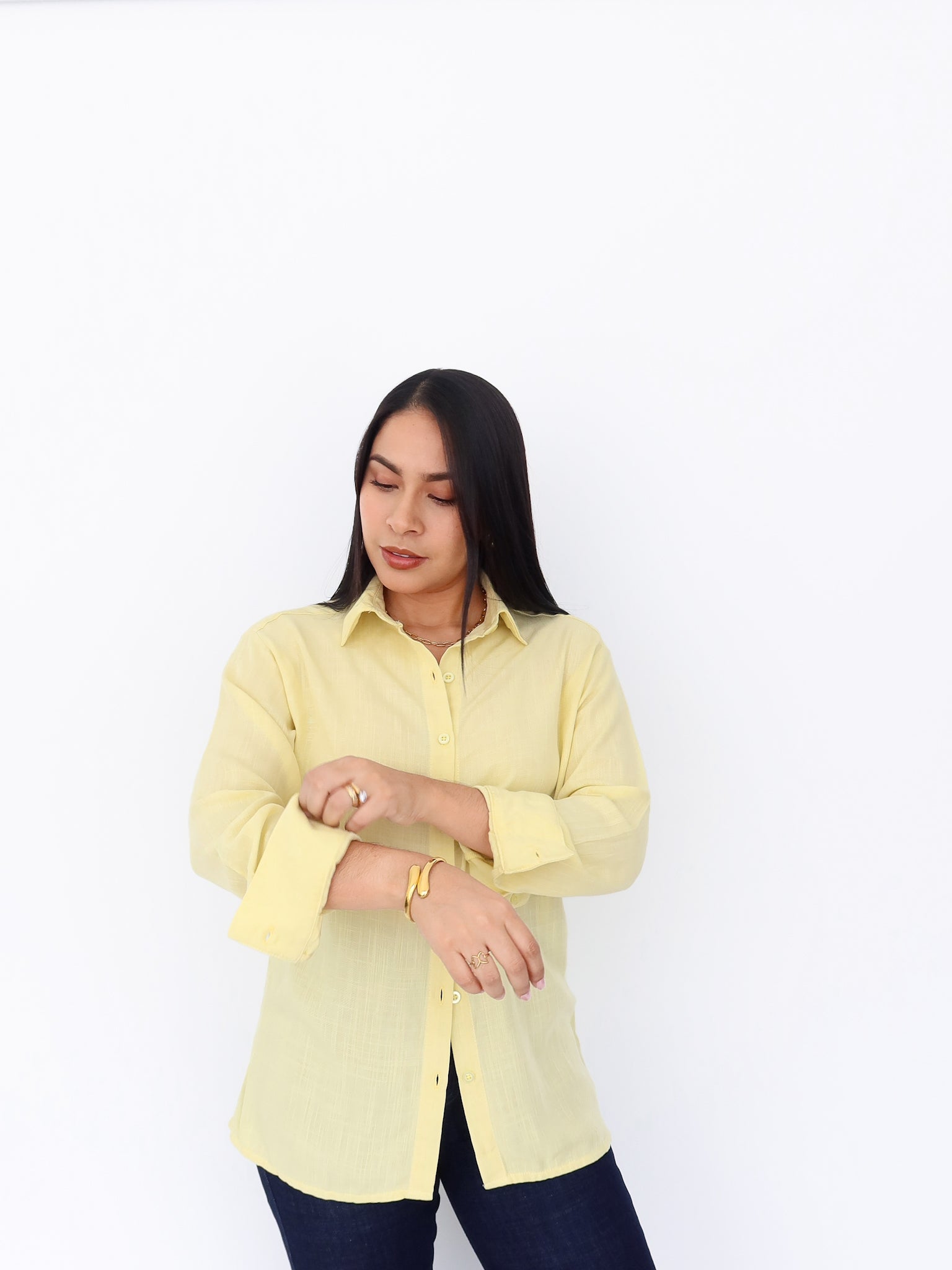 Camisa Oversize amarillo