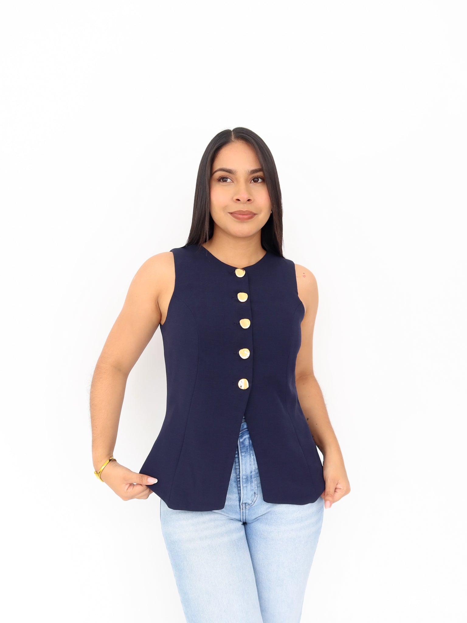 Chaleco barbara azul