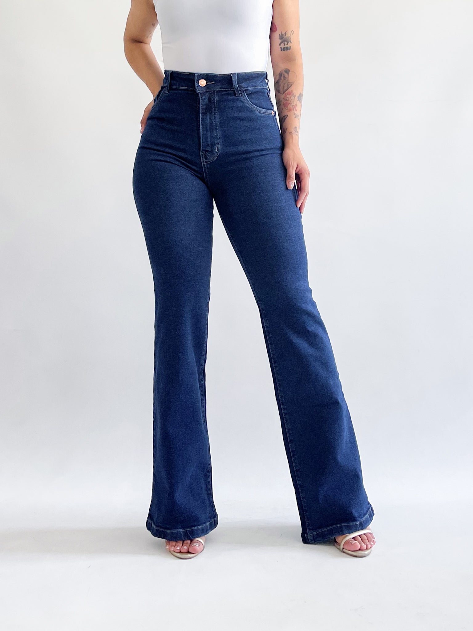 Bootcut jeans regular azul oscuro