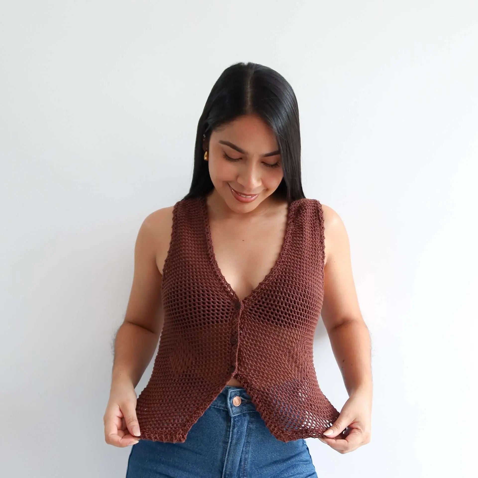 Blusa de punto nia cafe