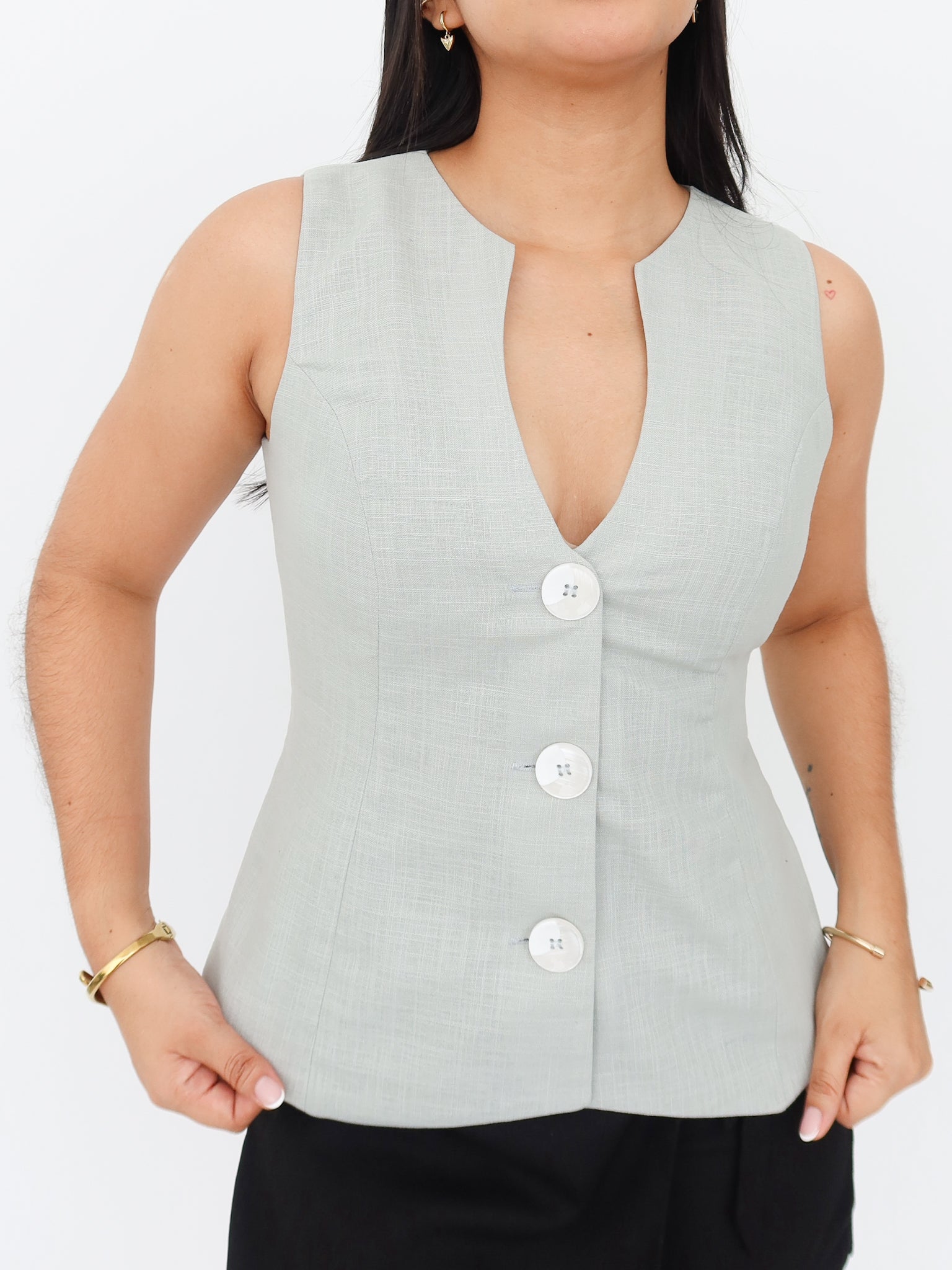 Chaleco santorini verde