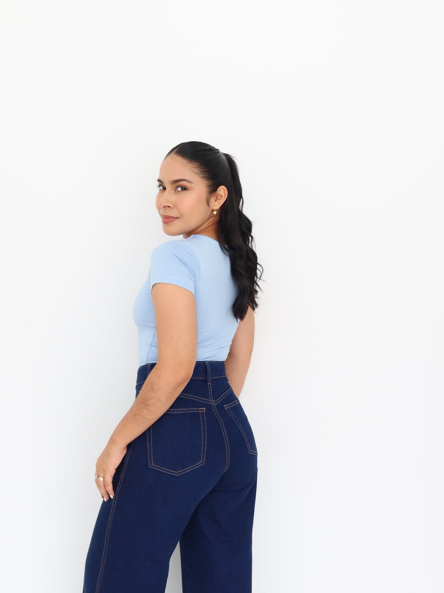 Camiseta 360 celeste | SKINFLEX