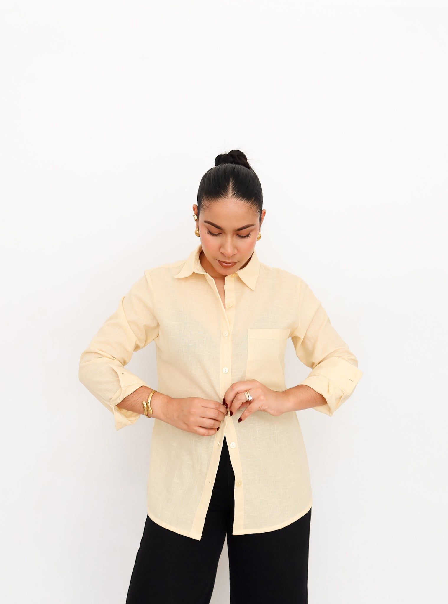 Camisa Oversize amarillo