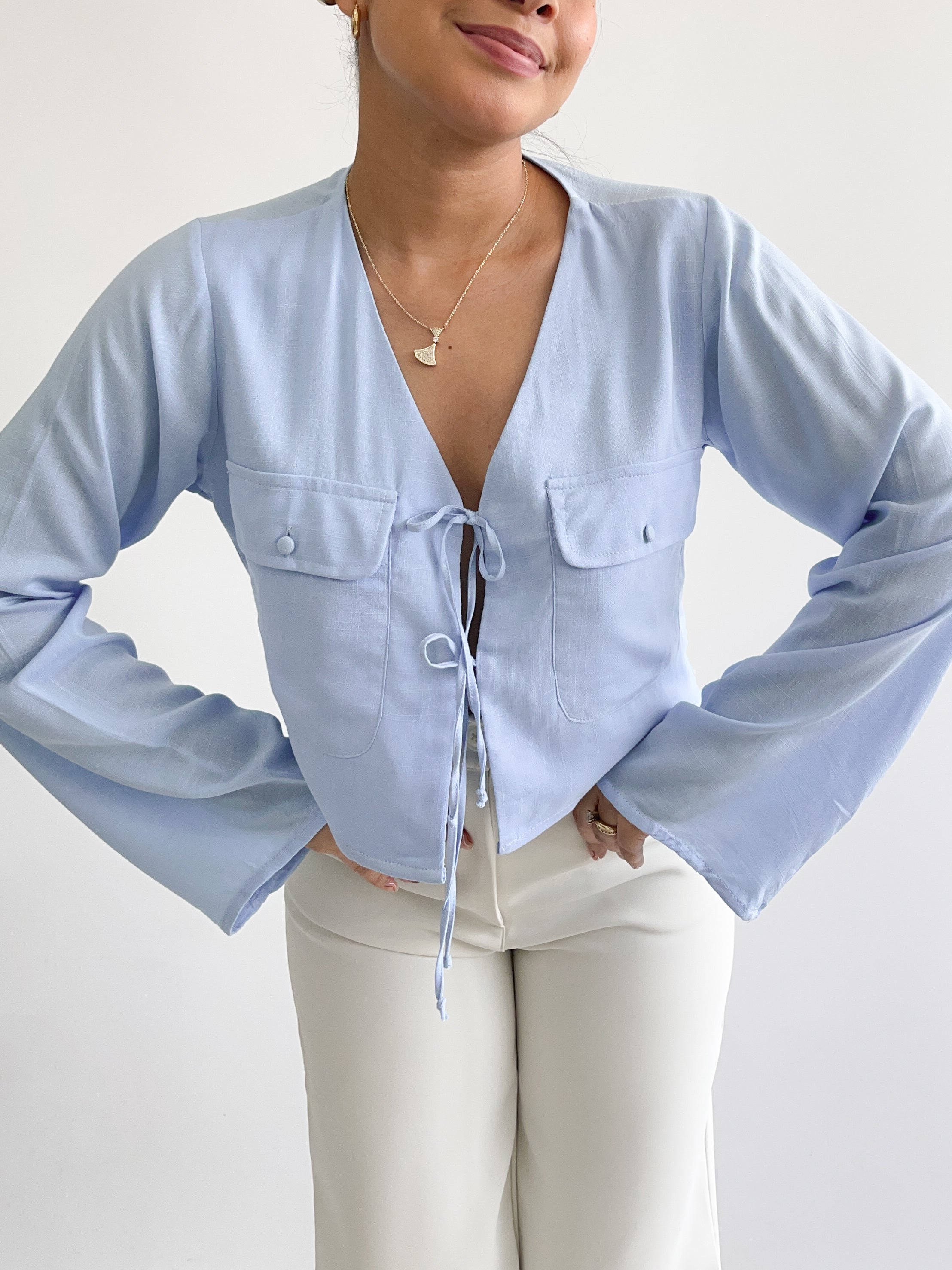Blusa Luna celeste