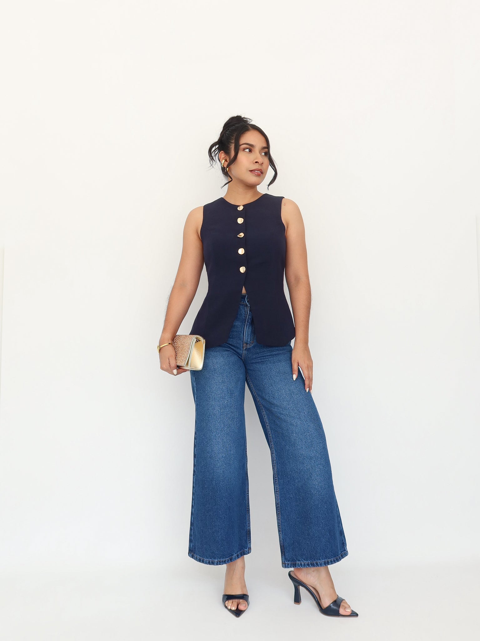 Chaleco barbara azul