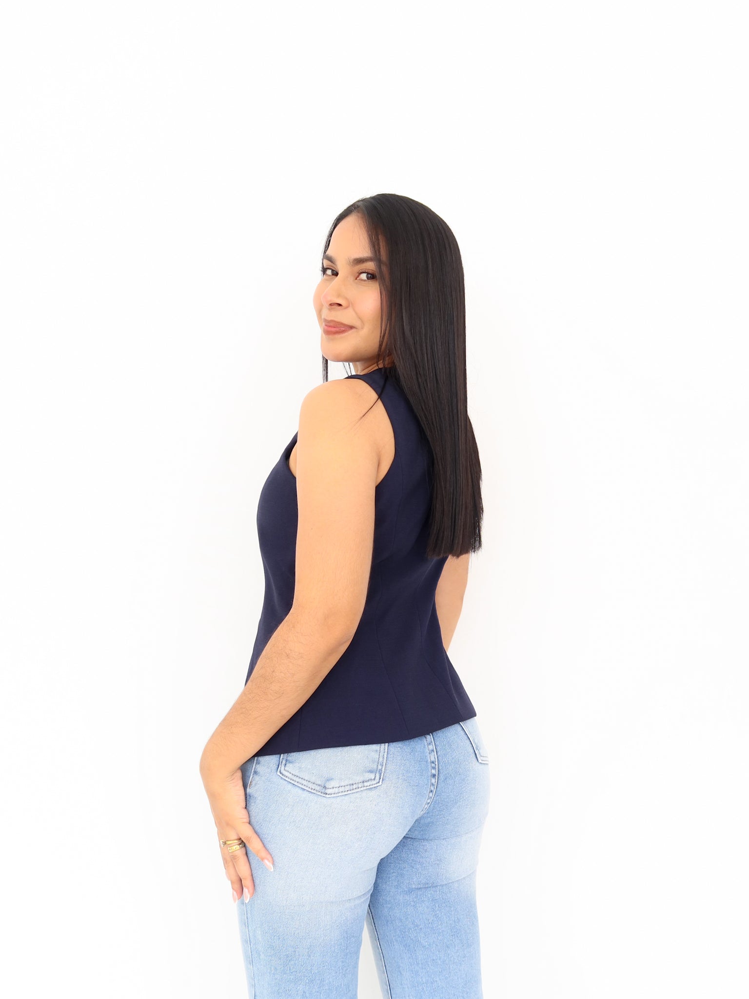 Chaleco barbara azul