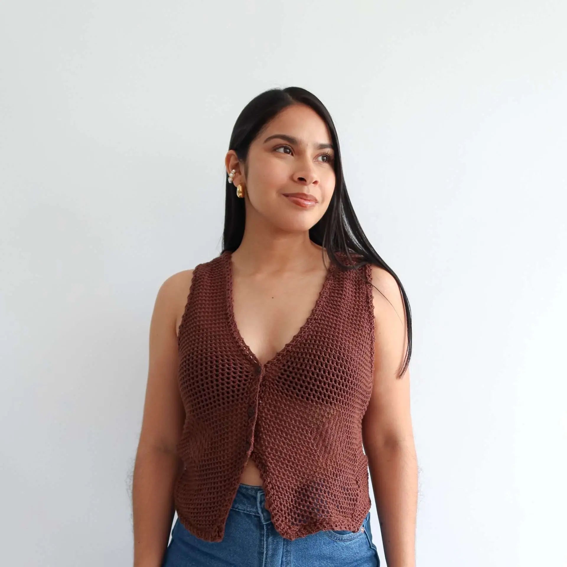 Blusa de punto nia cafe