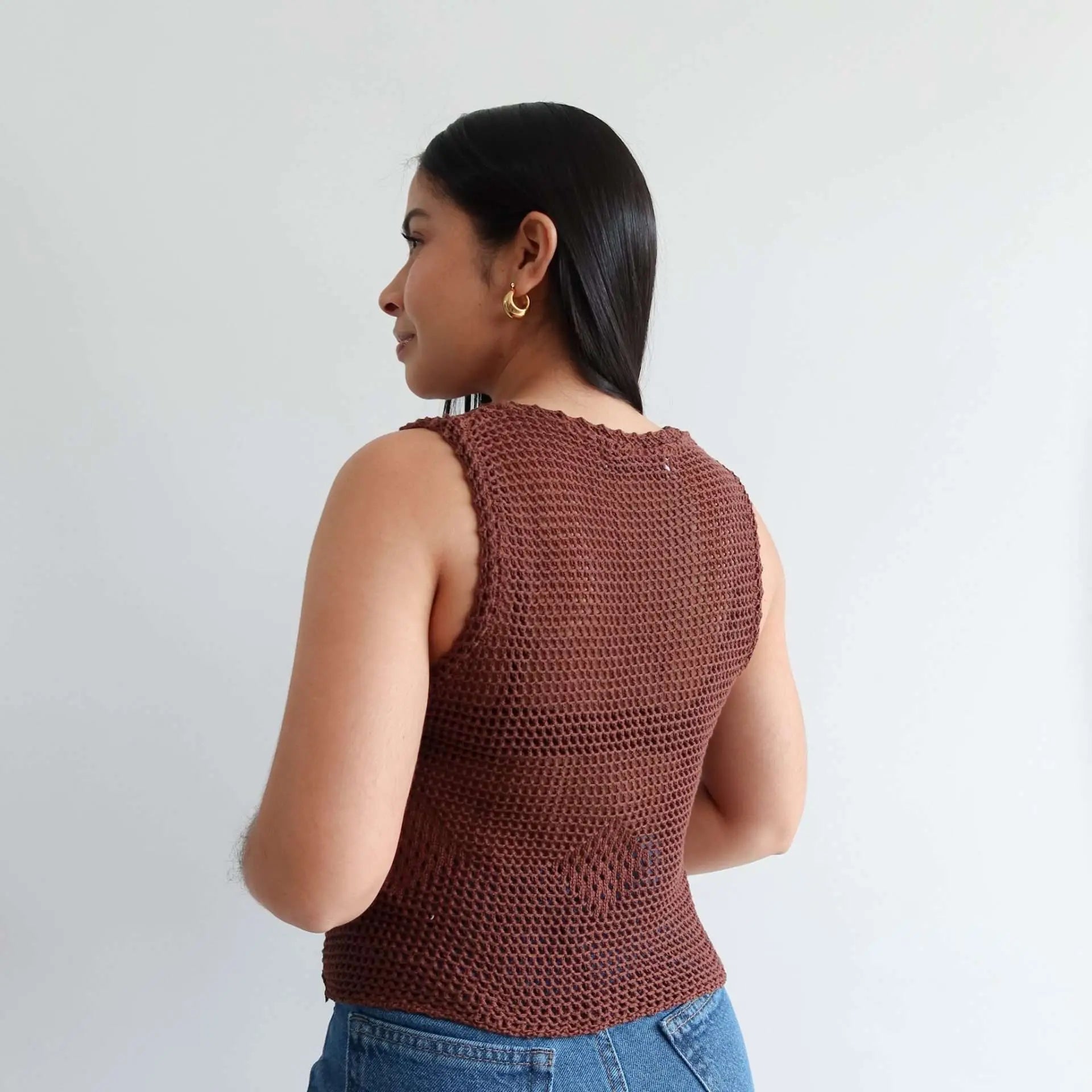 Blusa de punto nia cafe