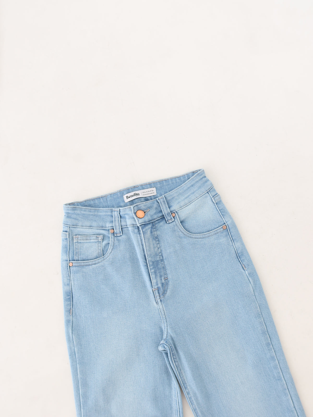 Mini slim jeans azul claro