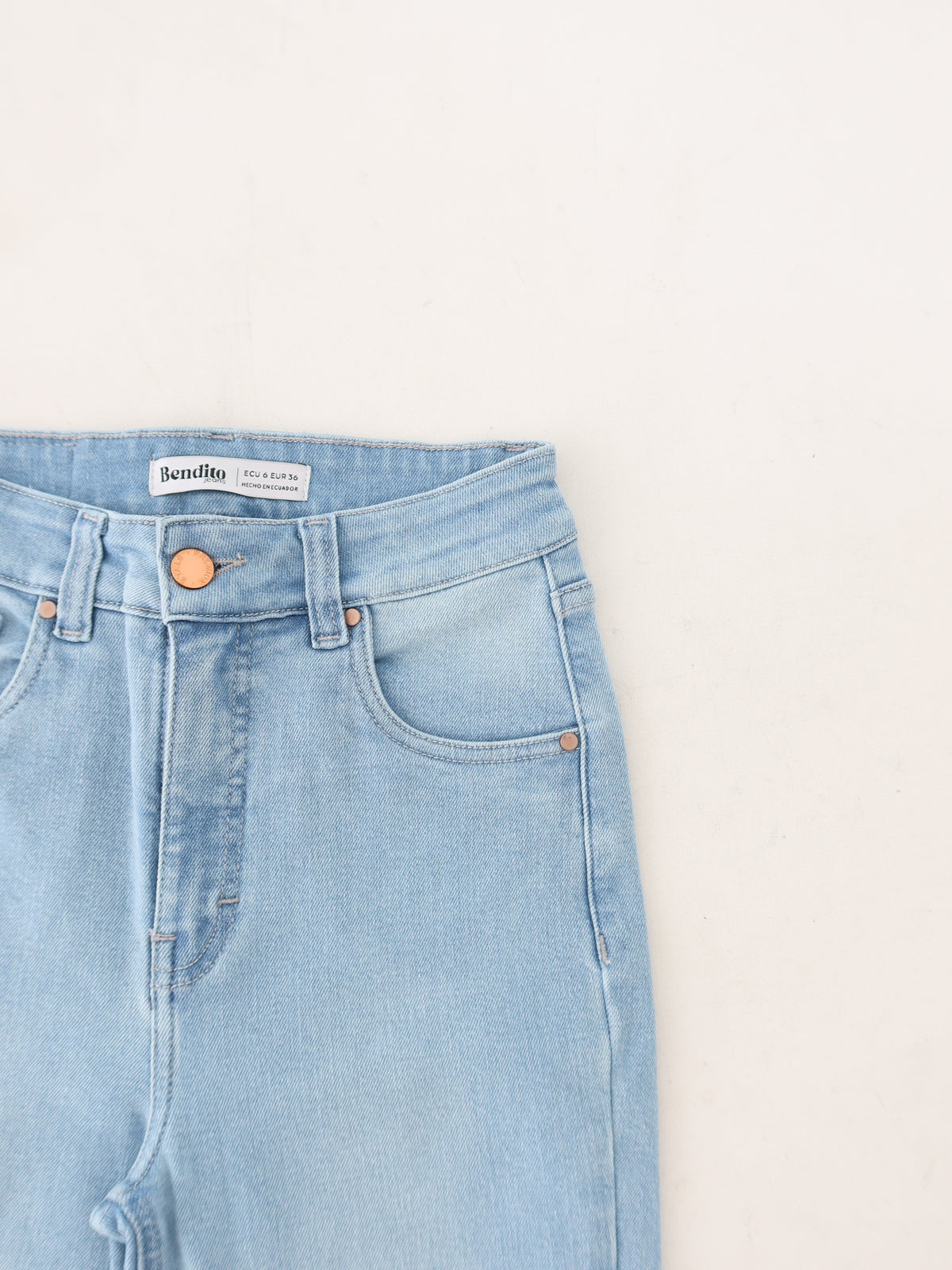 Mini slim jeans azul claro