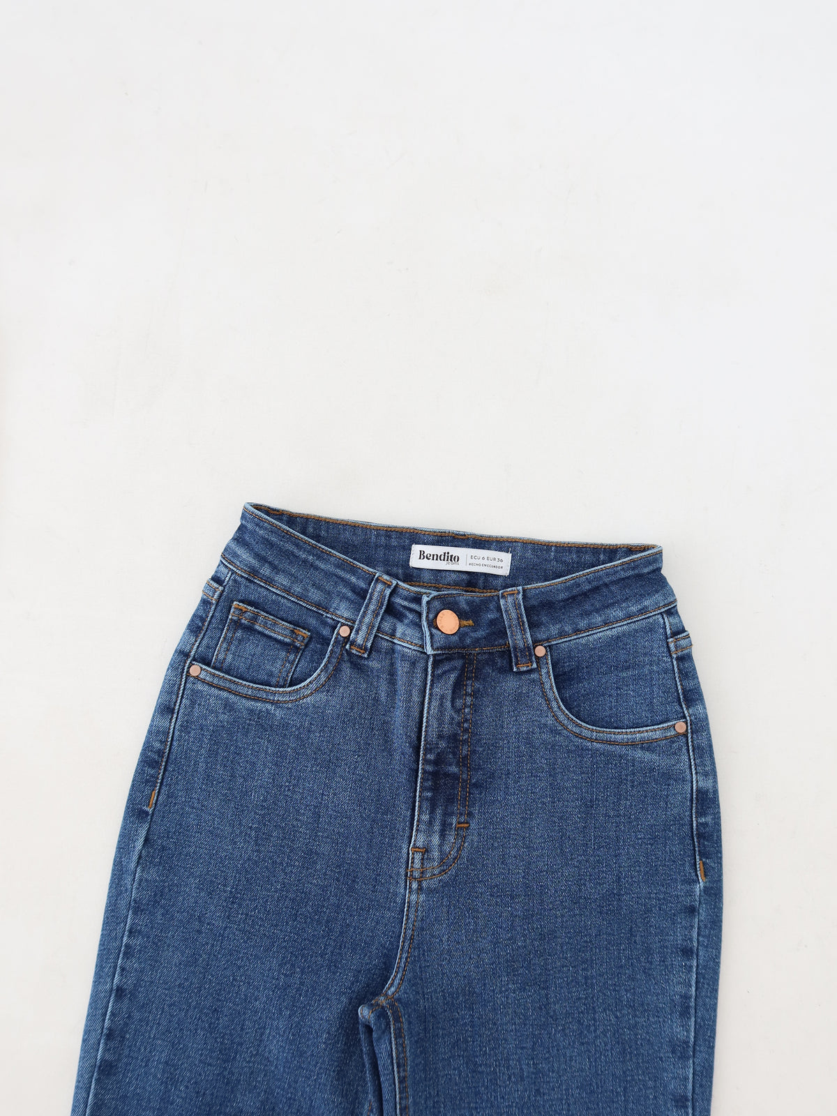 Mini slim jeans azul