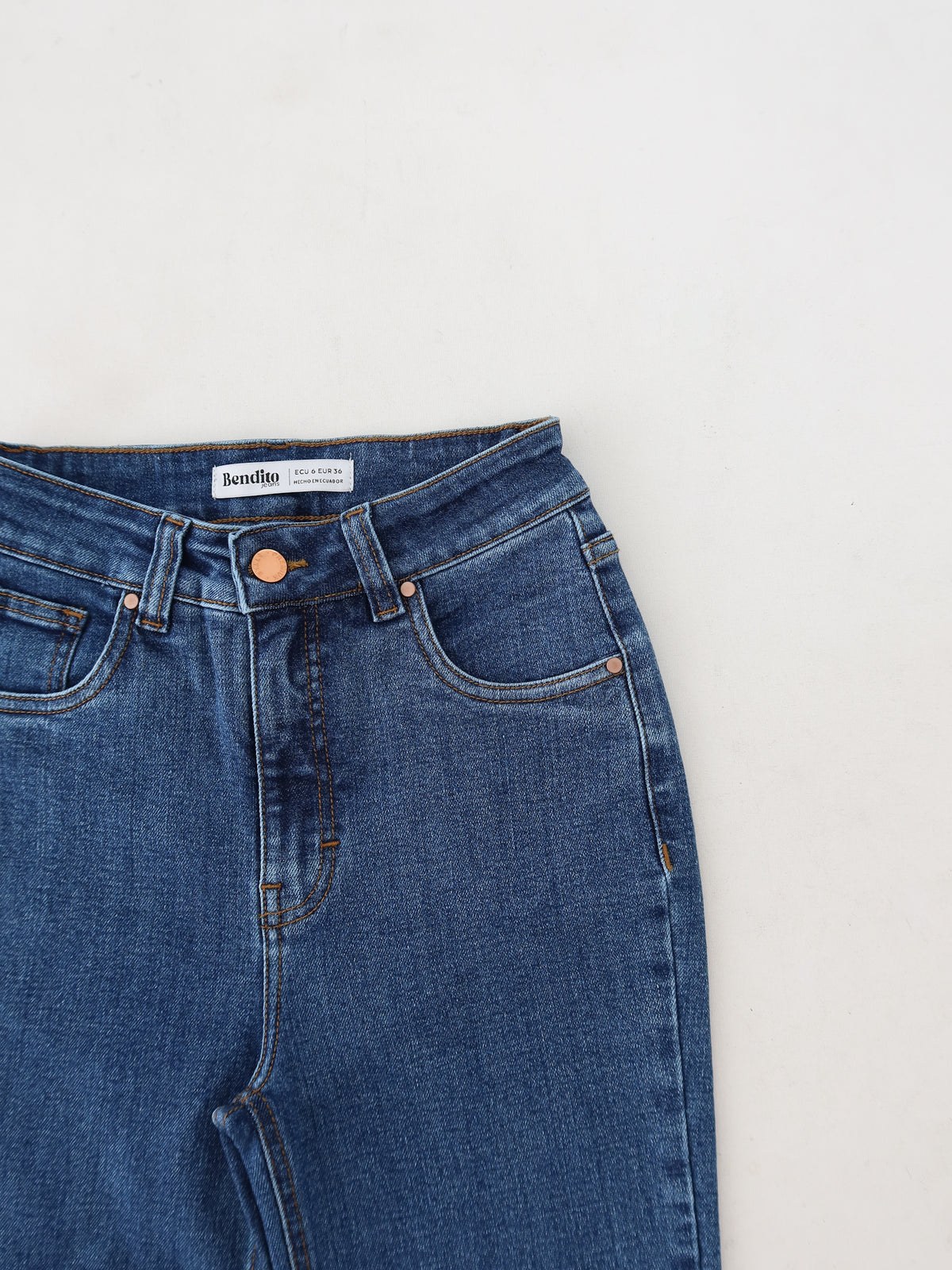 Mini slim jeans azul