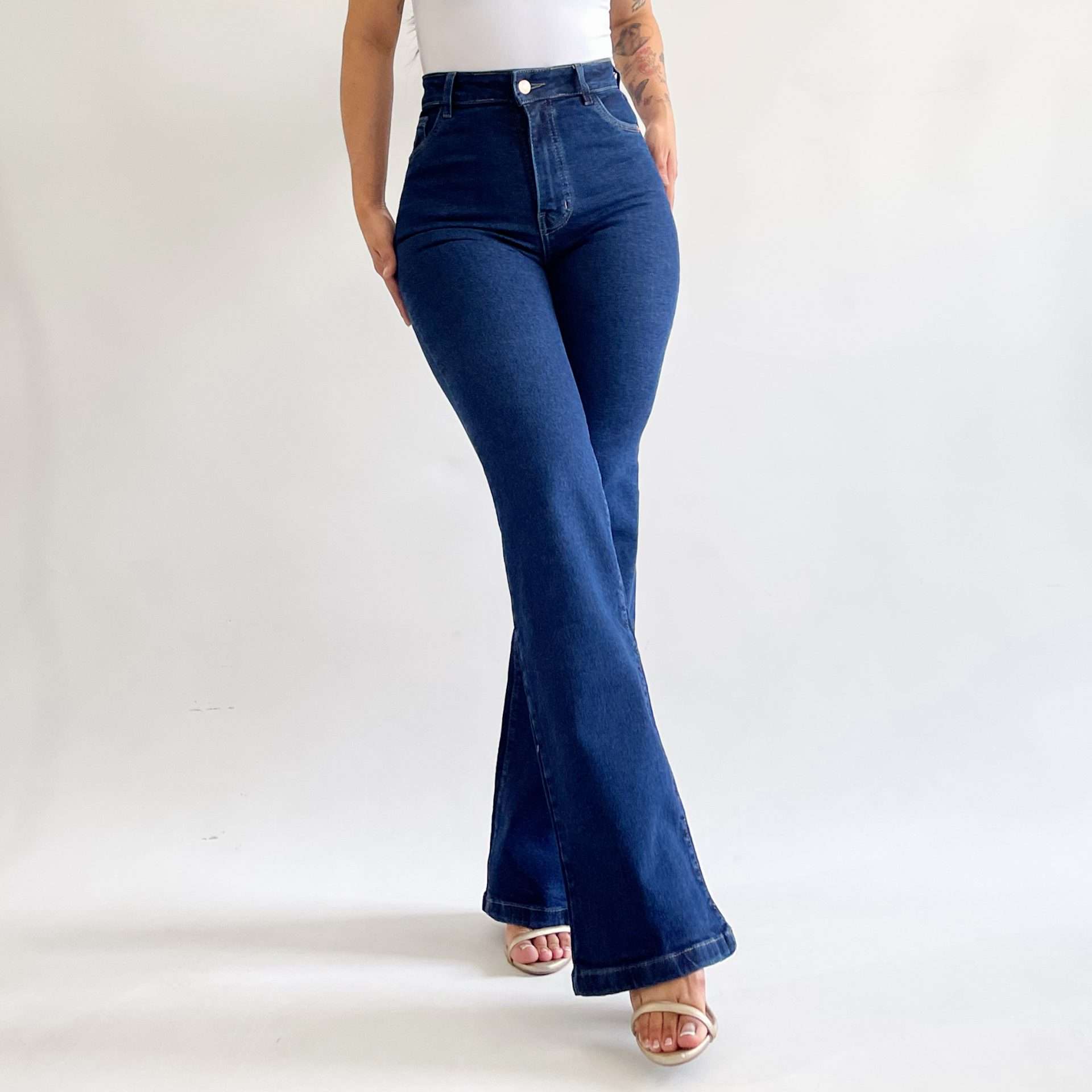 Bootcut jeans long azul oscuro