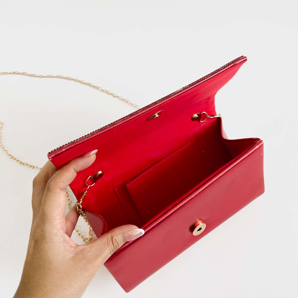Bolso ambar rojo