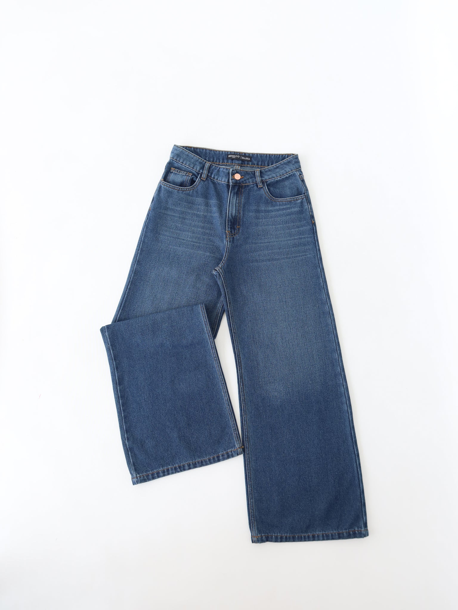Baggy regular jeans azul