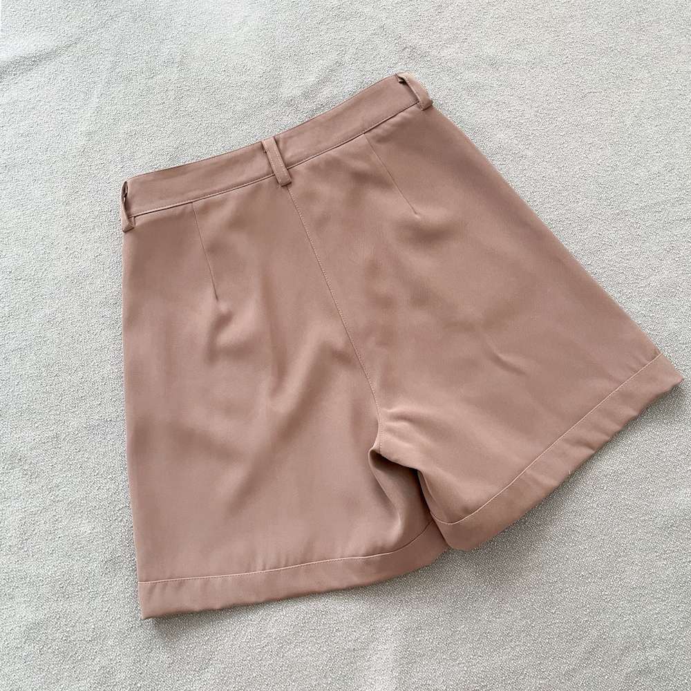 Short de vestir camel